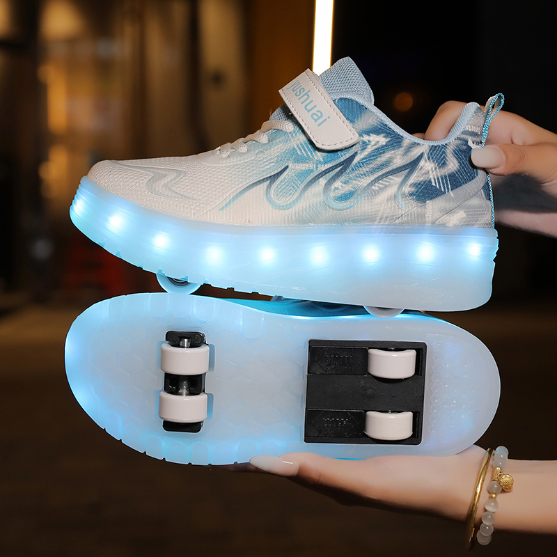 Outdoor Lighting Quality - Jugend-Rollschuhe mit LED-Lichtern, Hochwertige Outdoor-Freizeitschuhe, Geschenk