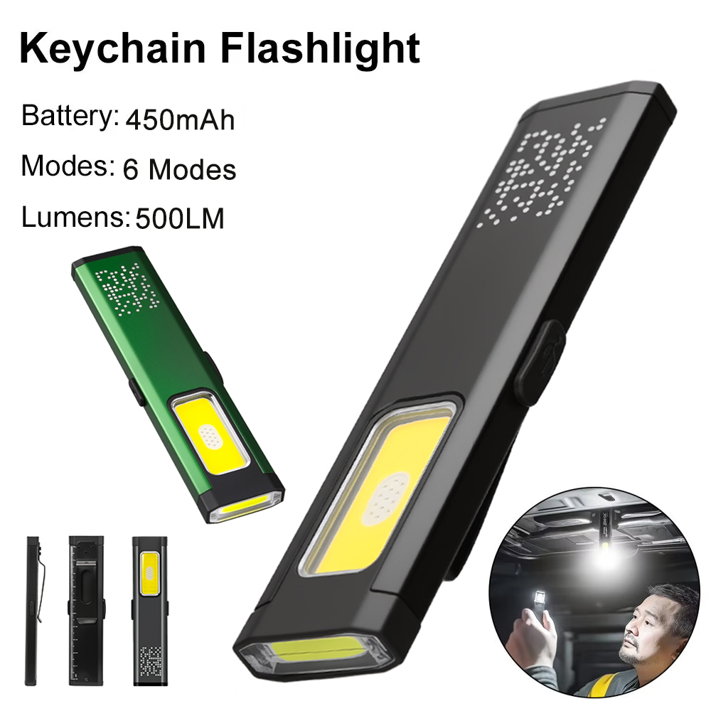 Outdoor Lighting Quality - Tragbare wiederaufladbare Mini-LED-Taschenlampe, wasserdichte Outdoor-Arbeitstaschenlampe mit