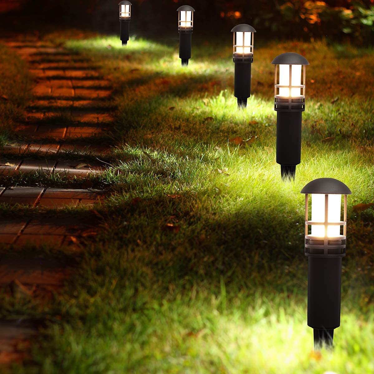 Outdoor Lighting Extension Cord - 8Pcs LED Outdoor Garten Rasen Lichter