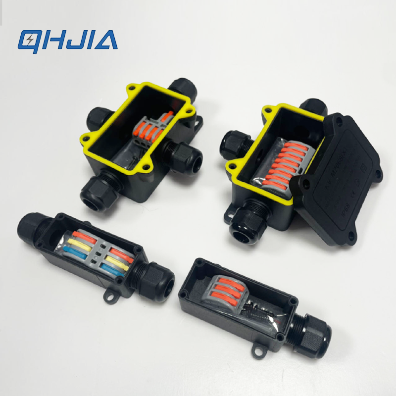 Outdoor Lighting Extension Cord - IP68 Wasserdichte Anschlussdose PA66 Schnellverdrahtungs-Klemmenblock Outdoor-Elektrokabelverbinder