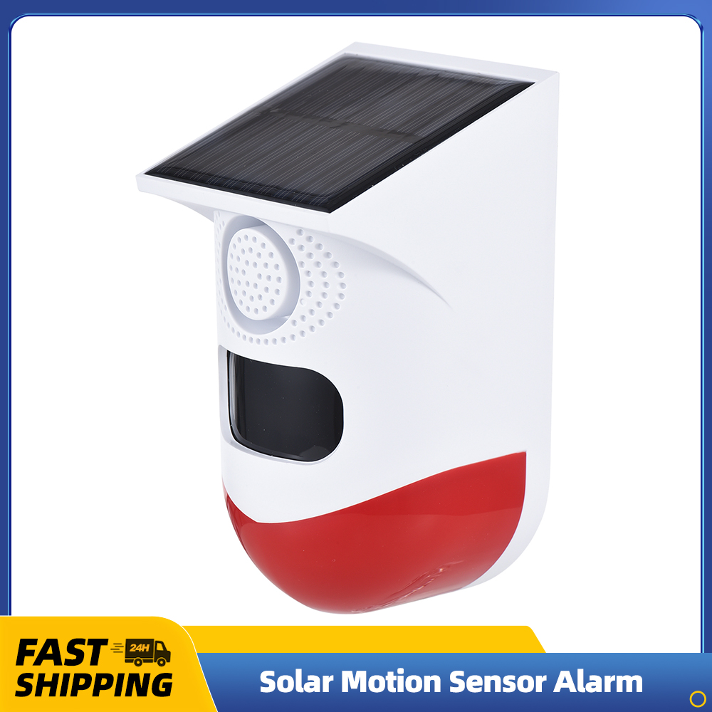 Photocell Outdoor Lighting - Solar-Bewegungsmelder-Alarm für den Außenbereich, 120 dB,