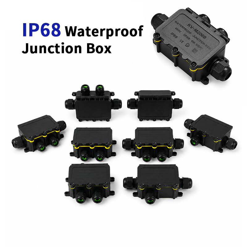 Outdoor Lighting Extension Cord - IP68 Wasserdichte Anschlussdose 2-8 Wege 6-poliger