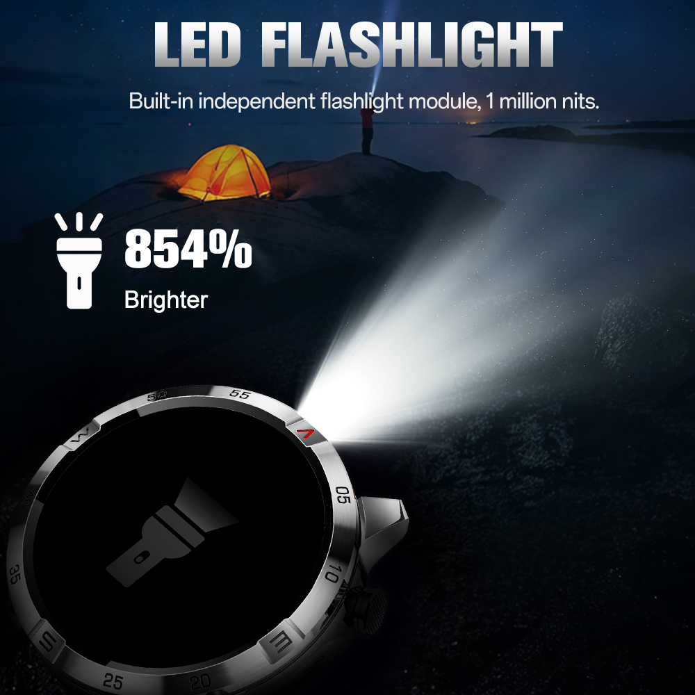 Aolon Militärische Smartwatch  – Outdoor Lighting Japanese Bewertung und Preis