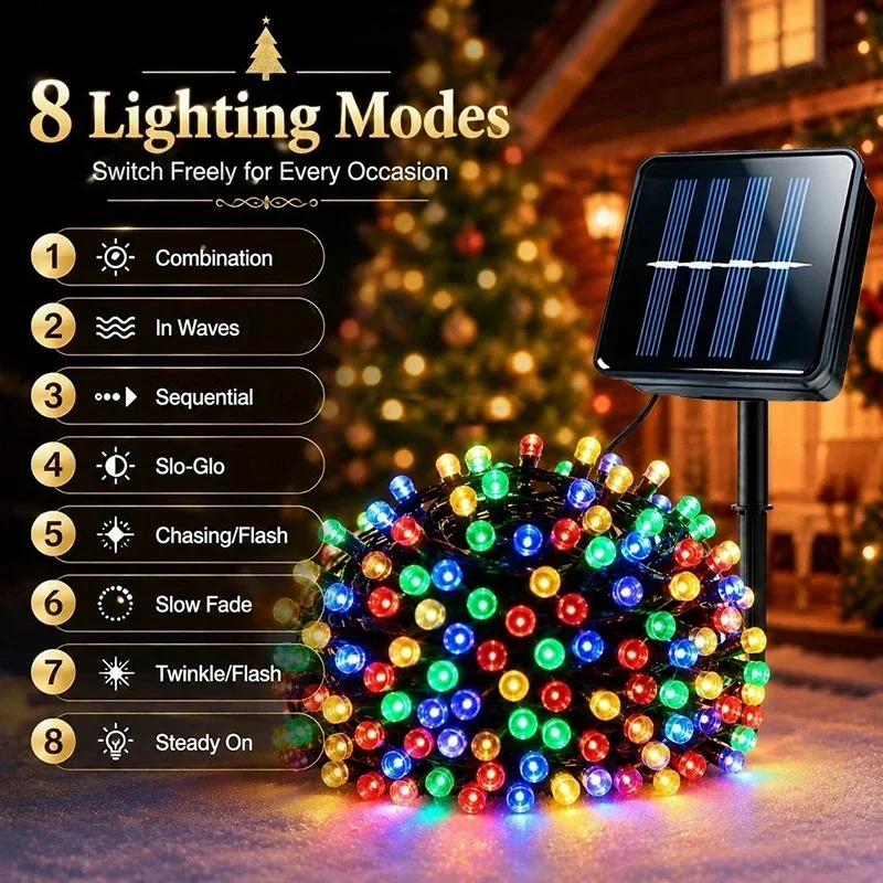 Solarbetriebene Lichterketten  – Solar Fairy String Bewertung und Preis