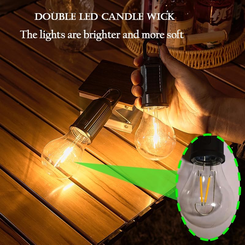 Solar-LED-Campinglampen Typ-C  – Photocell Outdoor Lighting Bewertung und Preis