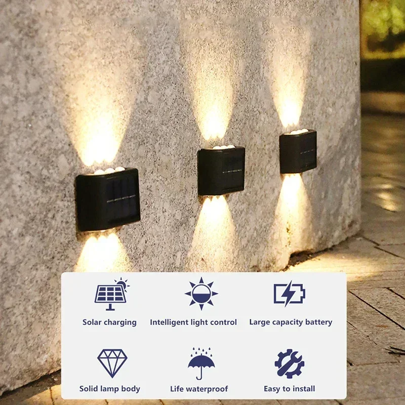 LED Solarleuchte für Außen, Wa – Photocell Outdoor Lighting Bewertung und Preis