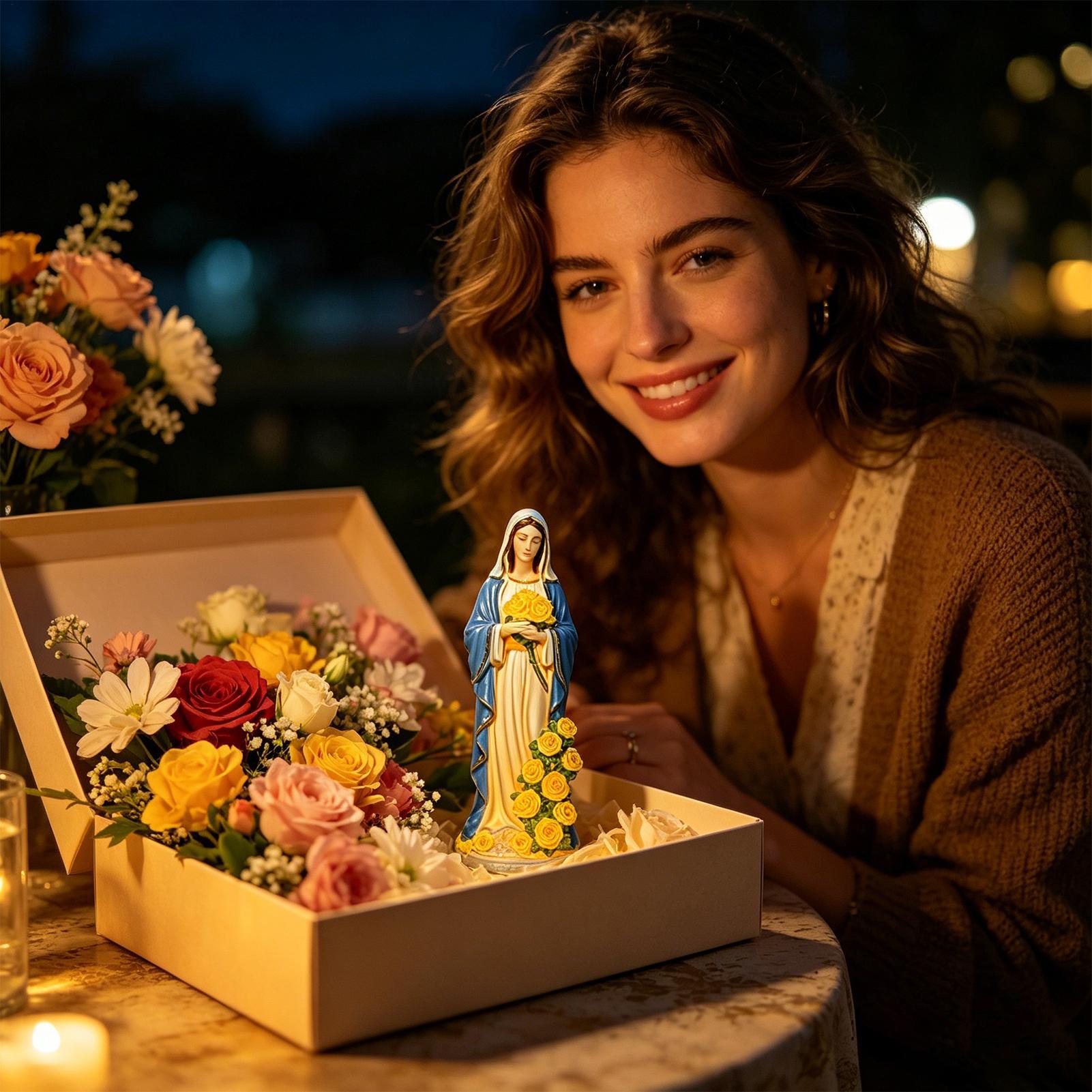 Solar-Statue der Jungfrau Mari – Photocell Outdoor Lighting Bewertung und Preis