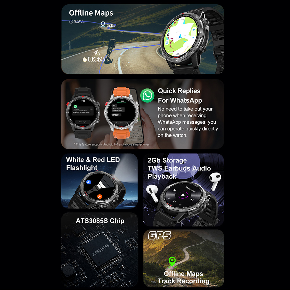 DTG10 Smartwatch 1,43'' AMOLED – Outdoor Lighting Japanese Bewertung und Preis