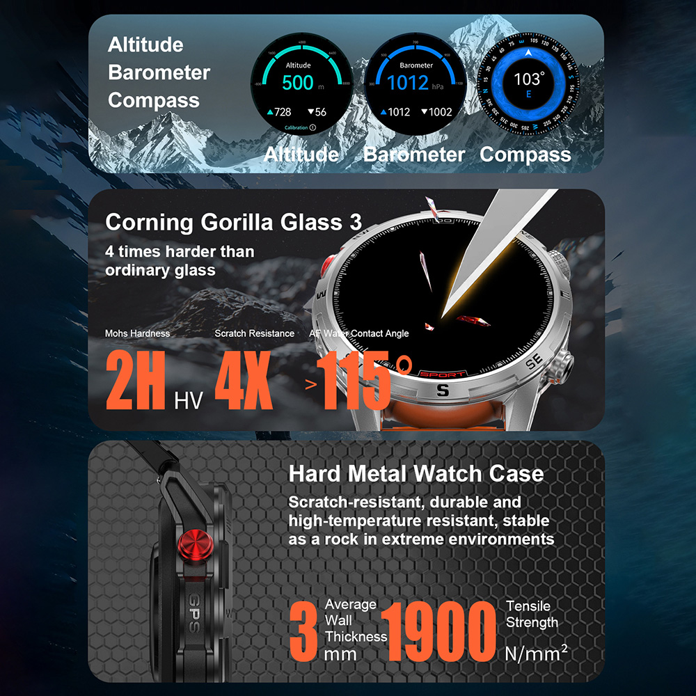 DTG10 Smartwatch 1,43'' AMOLED – Outdoor Lighting Japanese Bewertung und Preis