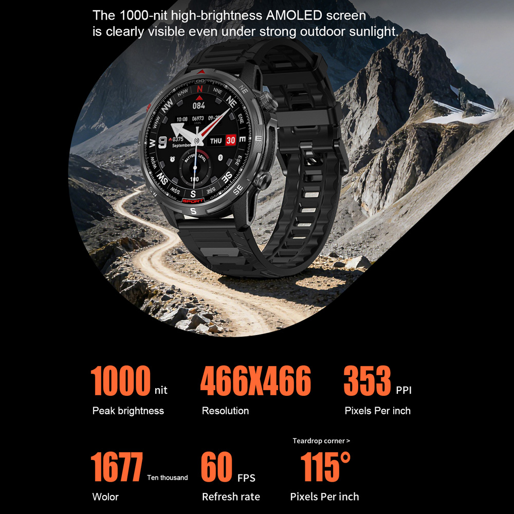 DTG10 Smartwatch 1,43'' AMOLED – Outdoor Lighting Japanese Bewertung und Preis