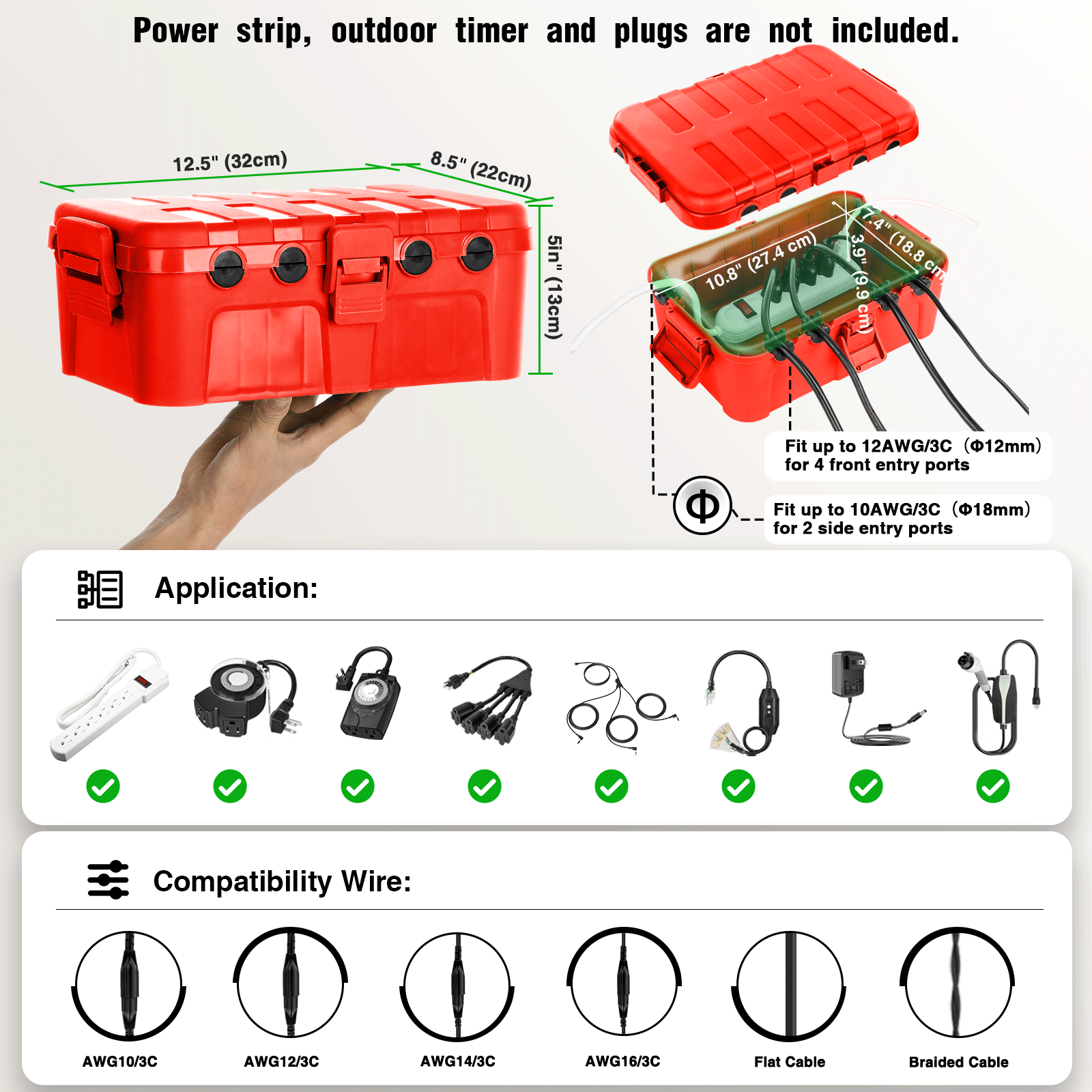 Wetterfeste IP54 Außenverlänge – Outdoor Lighting Extension Cord Bewertung und Preis