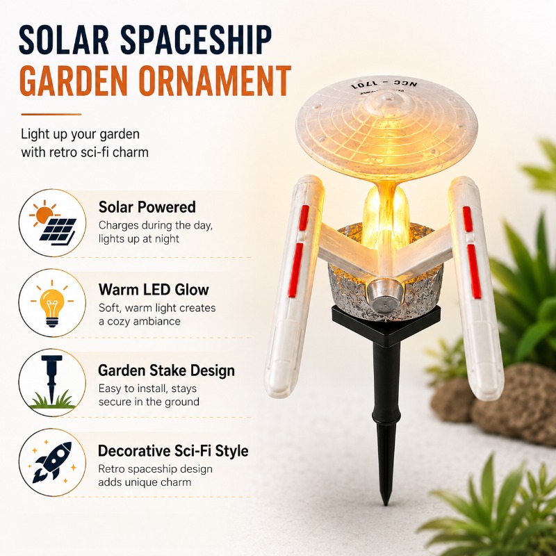 Star Trek USS Enterprise Solar – Photocell Outdoor Lighting Bewertung und Preis