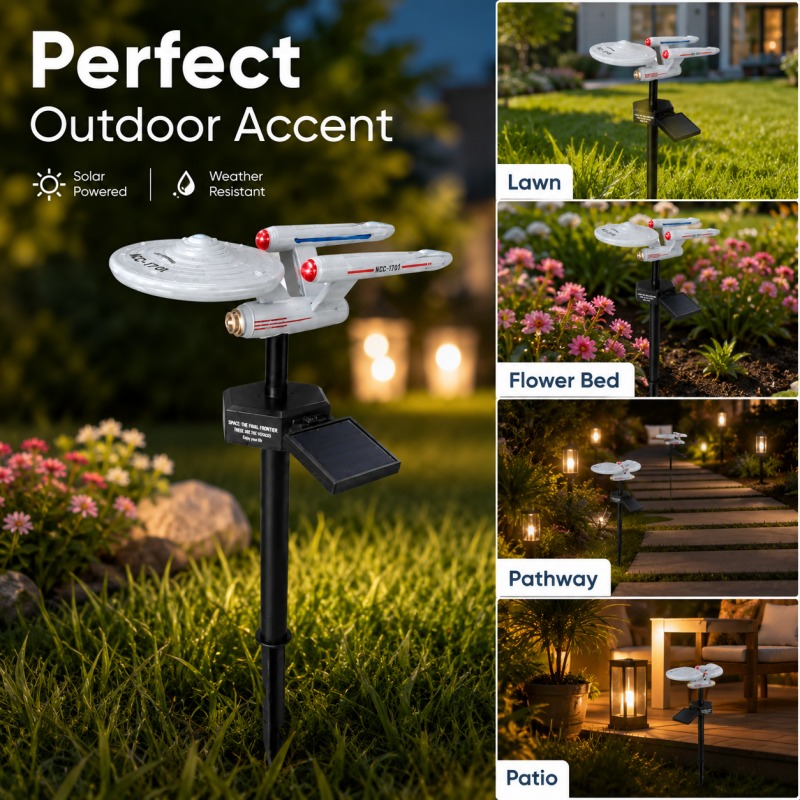 Star Trek USS Enterprise Solar – Photocell Outdoor Lighting Bewertung und Preis