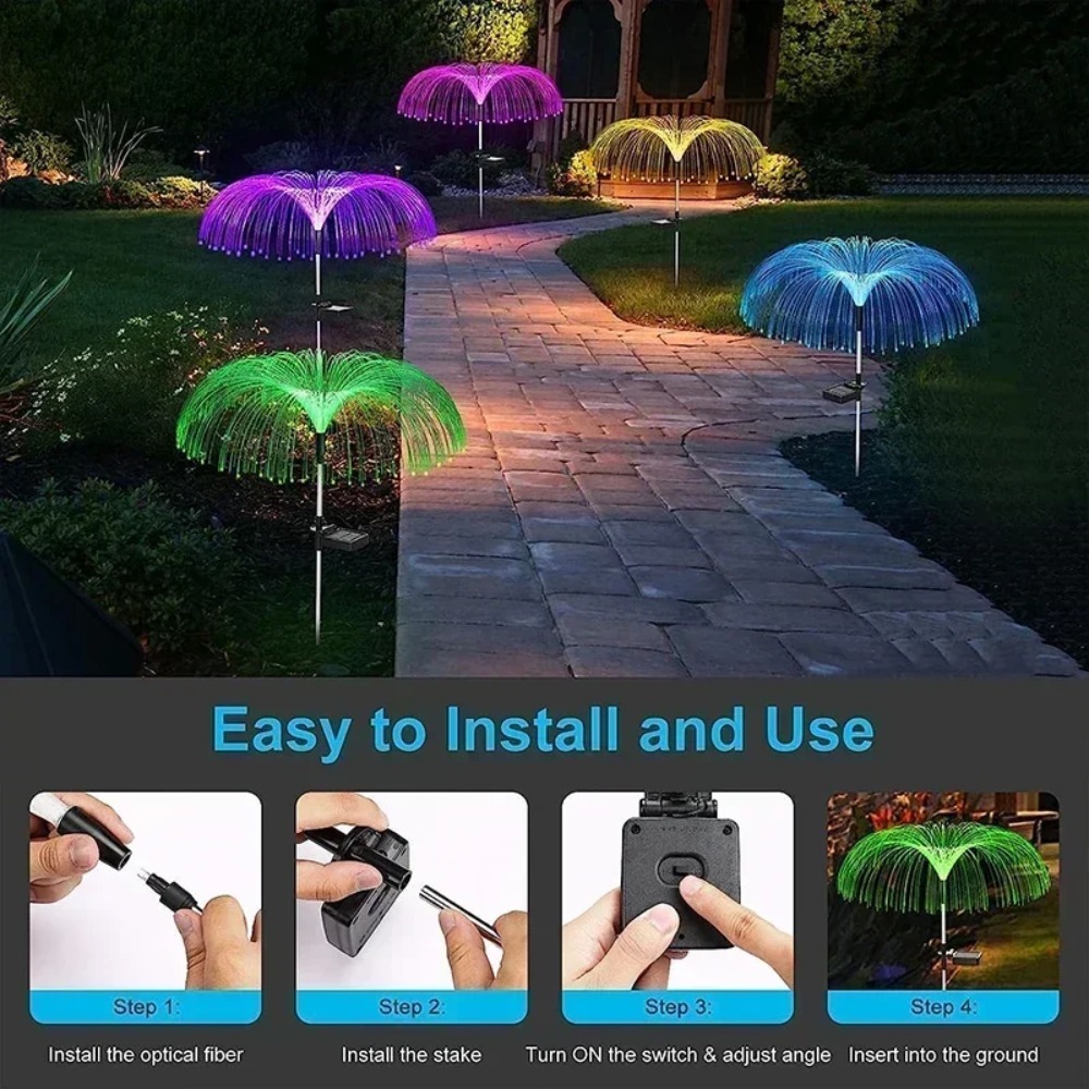 Farbwechselnde Solar-Quallenle – Outdoor Lighting Jellyfish Bewertung und Preis