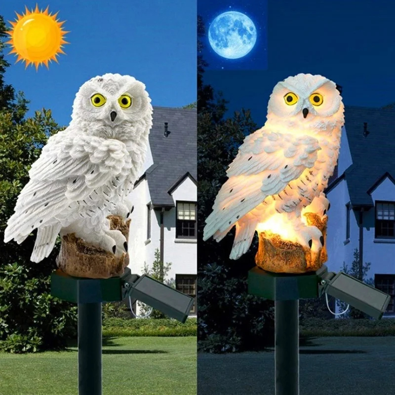 Solar-Eulen-Statue Gartenleuch – Photocell Outdoor Lighting Bewertung und Preis
