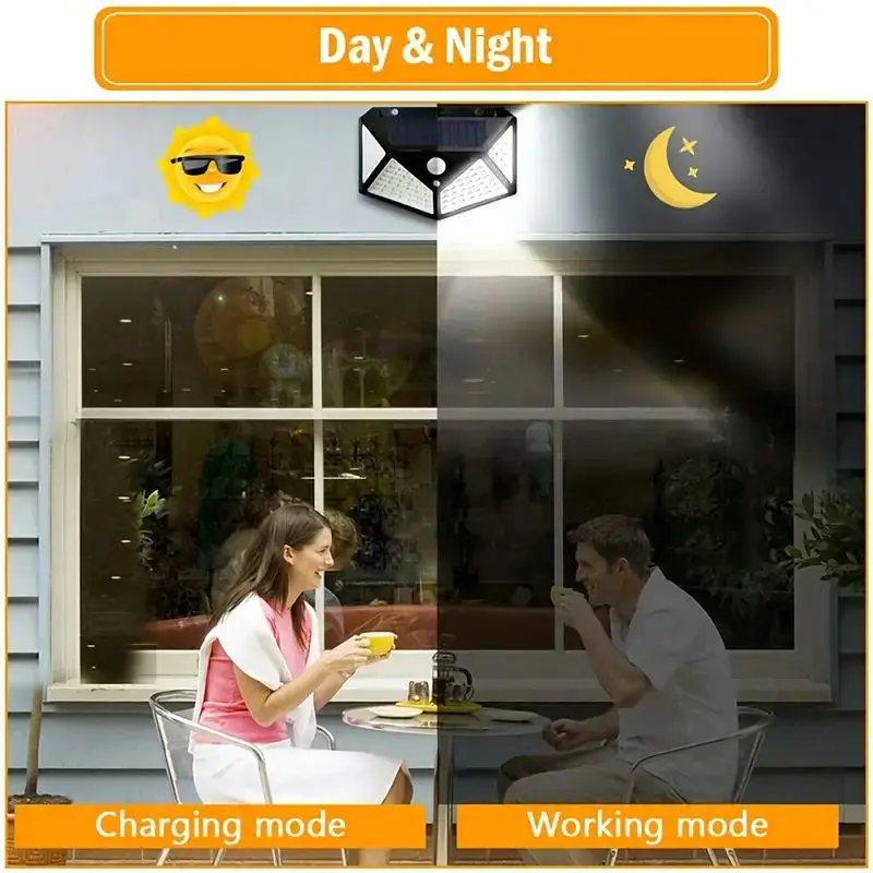 100 LED Solar-Gartenleuchte fü – Photocell Outdoor Lighting Bewertung und Preis