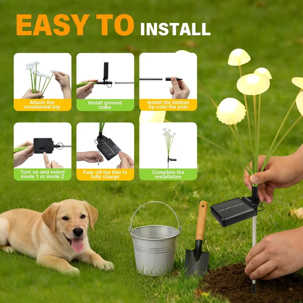 Solar-Gartenleuchten für den A – Outdoor Lighting Jellyfish Bewertung und Preis