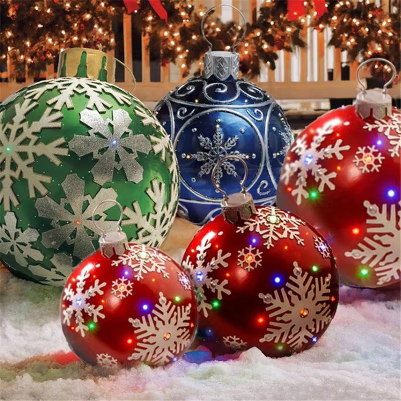 60cm Aufblasbare Weihnachtskug – Outdoor Lighting Xmas Bewertung und Preis