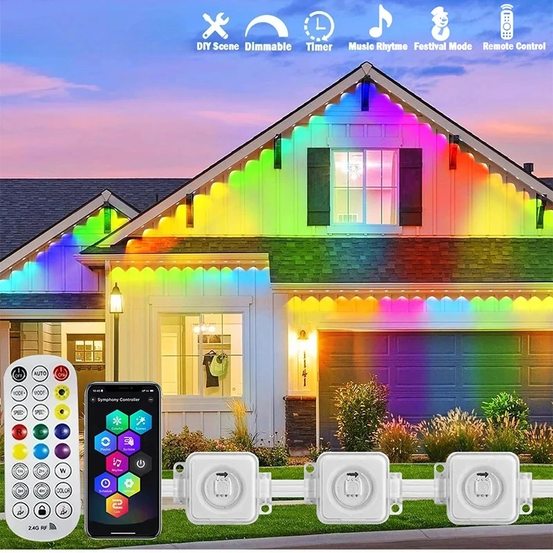 300FT Permanent Traufe LED Sma – Outdoor Lighting For Front Of House Bewertung und Preis