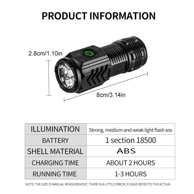 Mini-3LED-Taschenlampe mit Sti – Outdoor Lighting Quality Bewertung und Preis