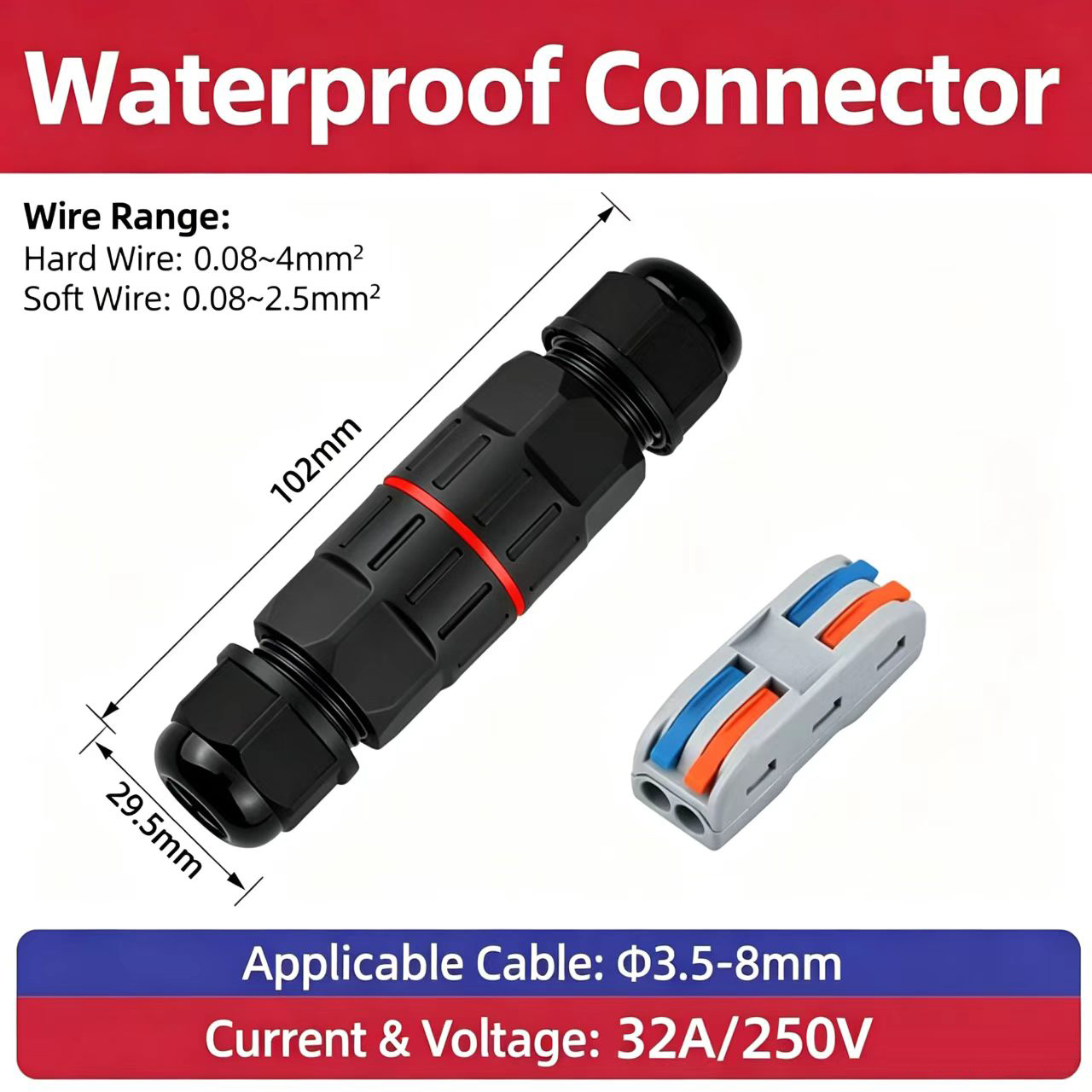 2-polige und 3-polige Schnellv – Outdoor Lighting Extension Cord Bewertung und Preis